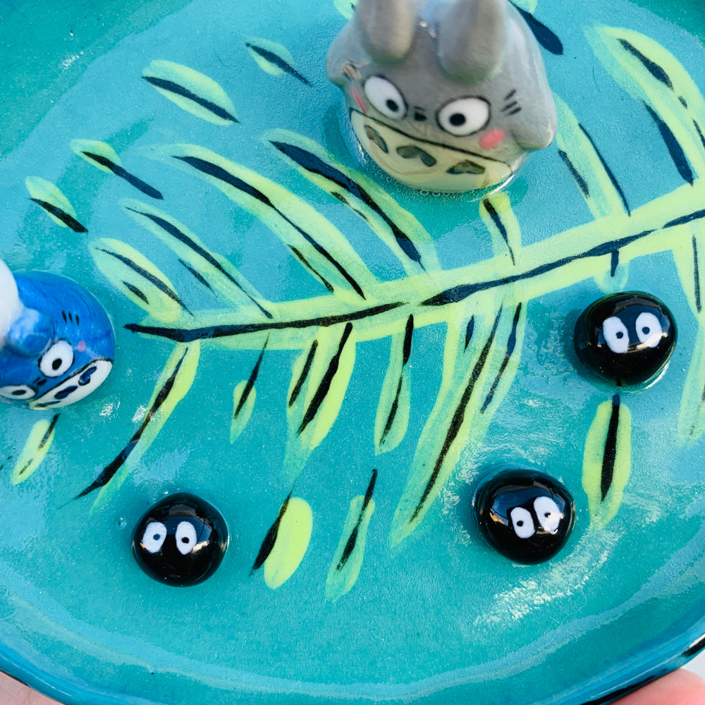 Totoro and friends leaf trinket dish, photo 2 of 9