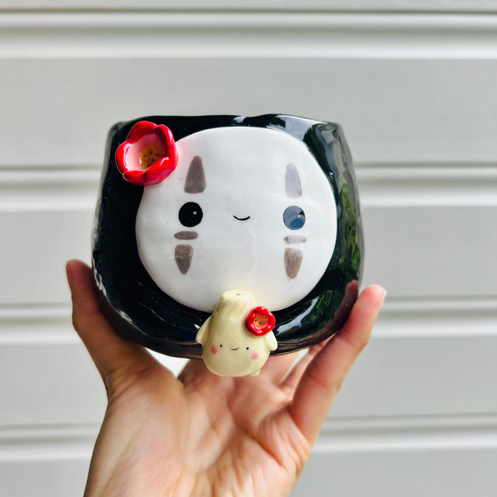No Face pot with dumpling friend
