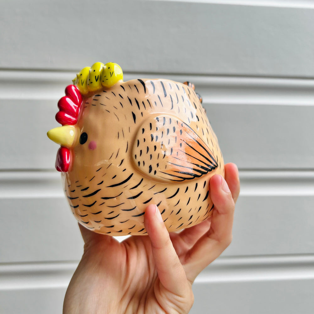 Orange chick crown chicken pot, photo 3 of 9
