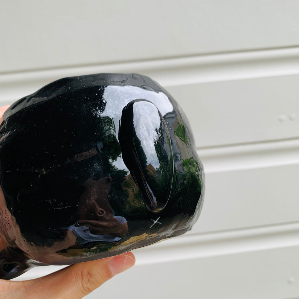 Flowery black cat pot with Totoro friends, photo 5 of 10
