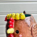 Brown Chick crown chicken pot