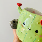 Flowery cactus pot with koala friend