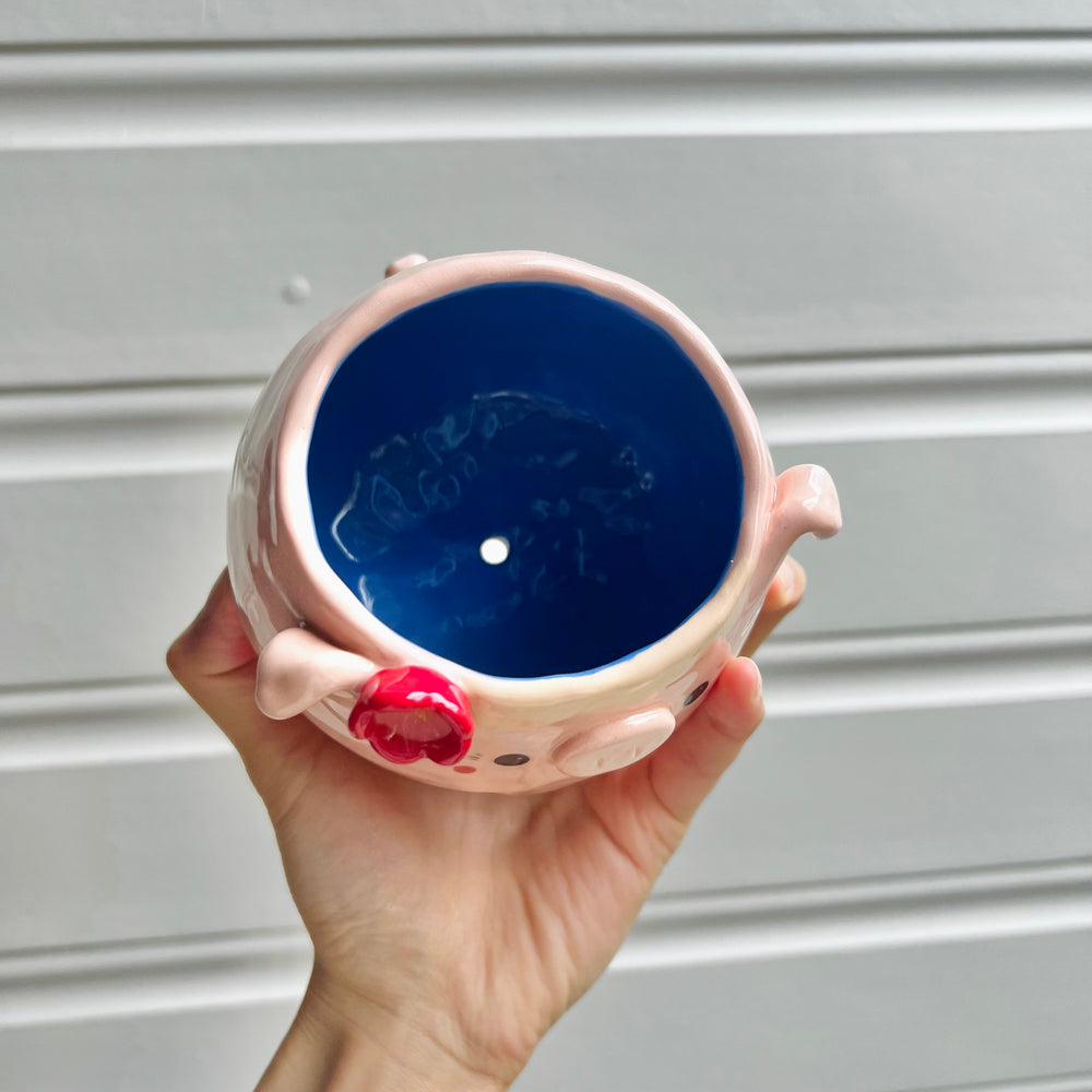 Flowery pig pot, photo 4 of 6