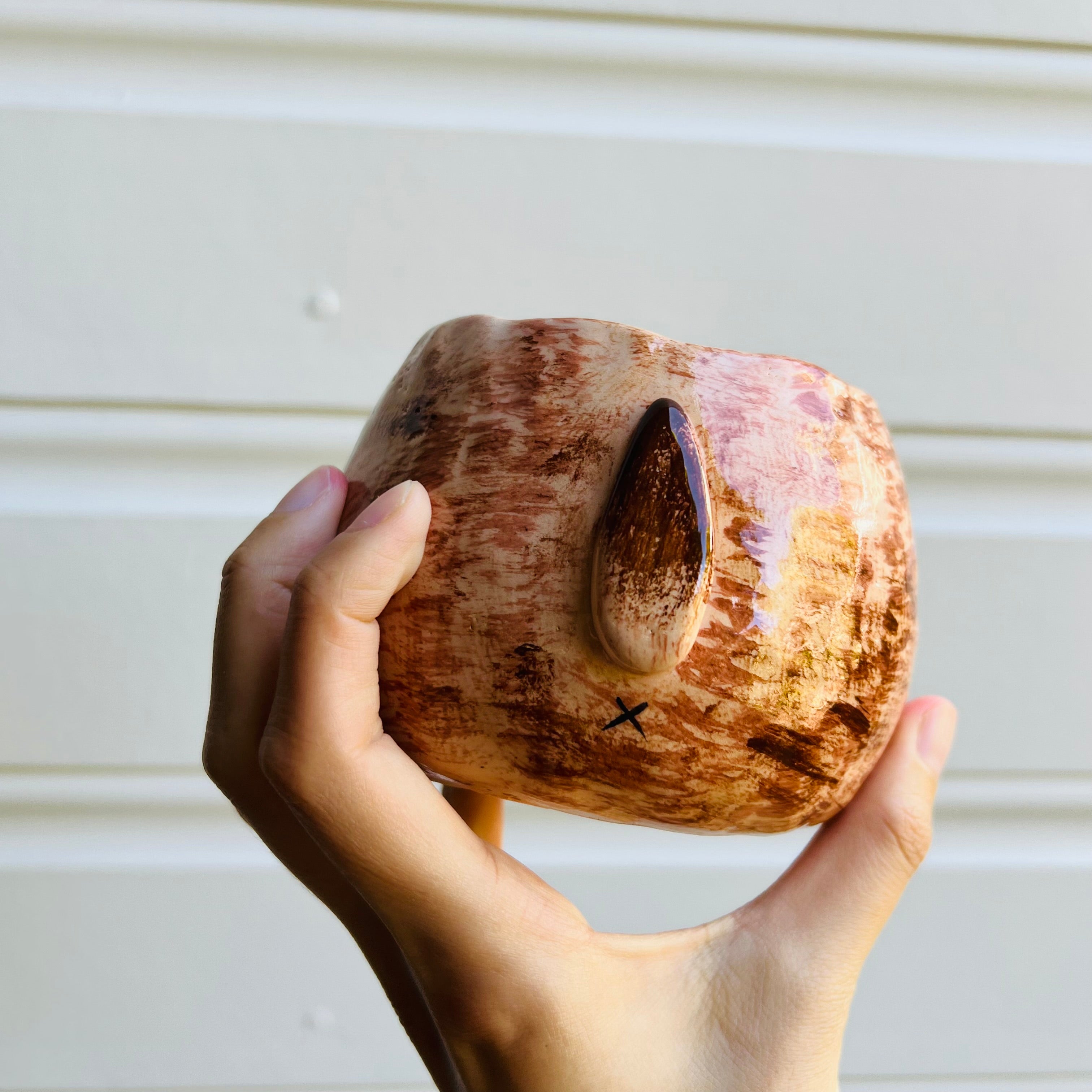 Flowery Quokka Pot with quokka baby