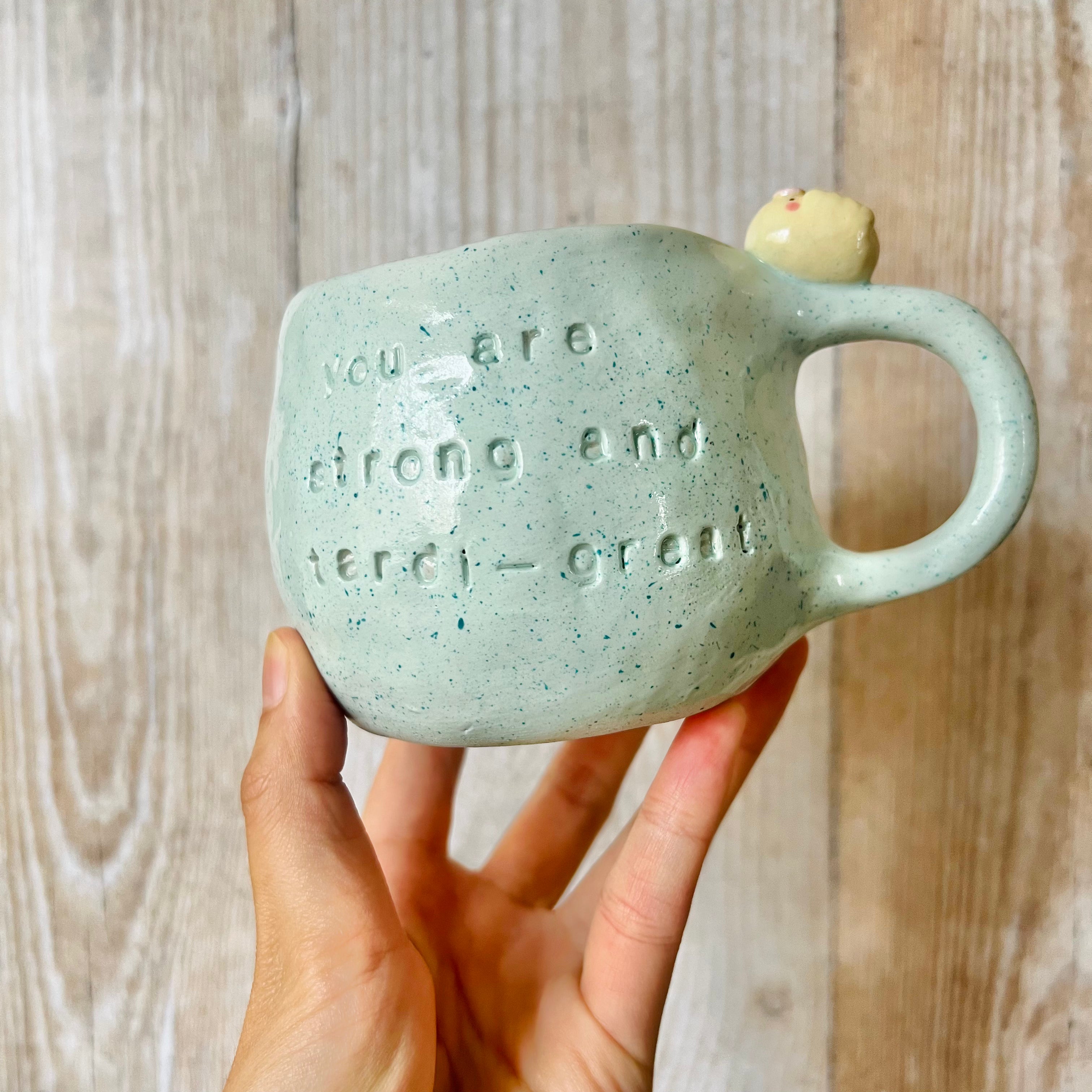 TARDIGRADE mug with dumpling friend