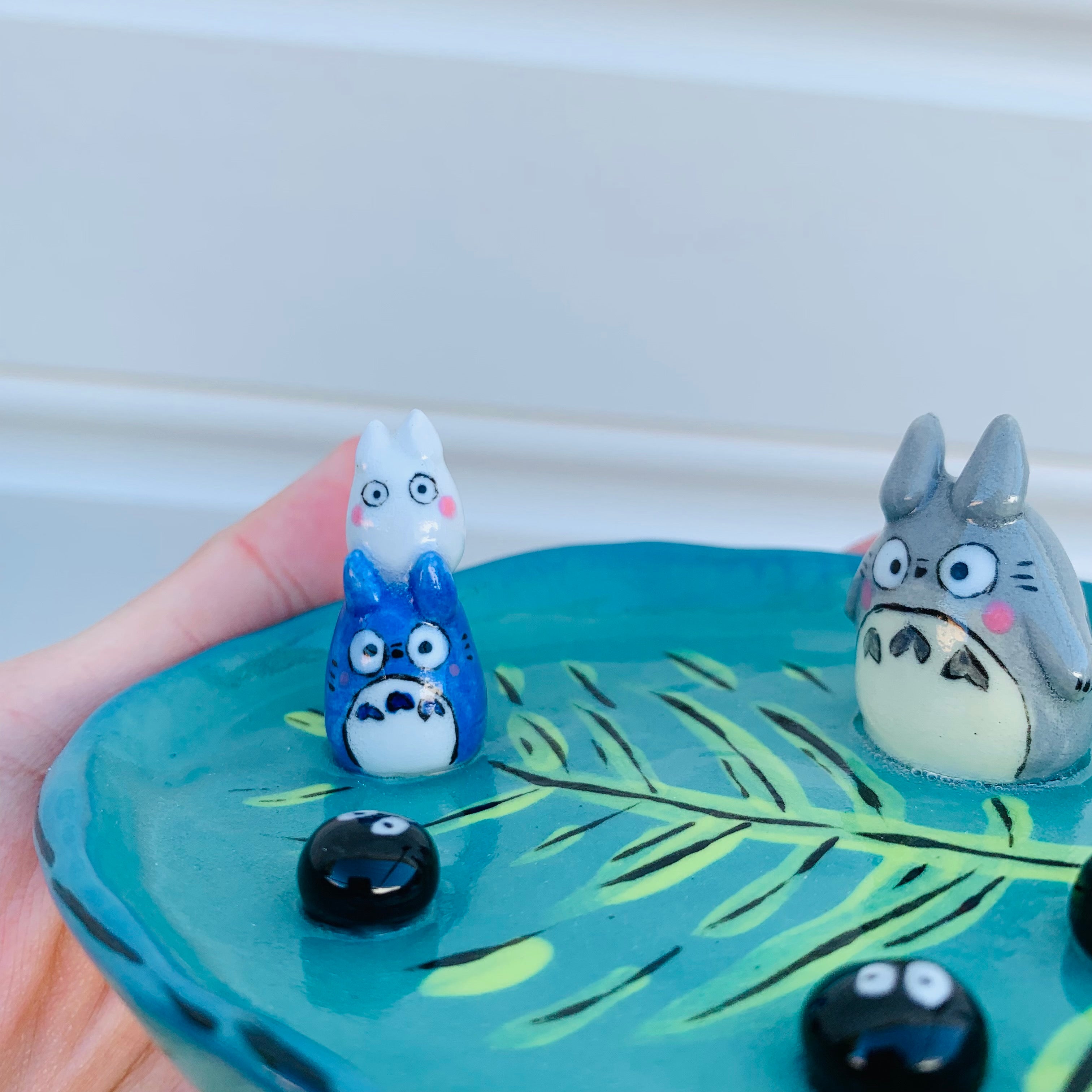 Totoro and friends leaf trinket dish