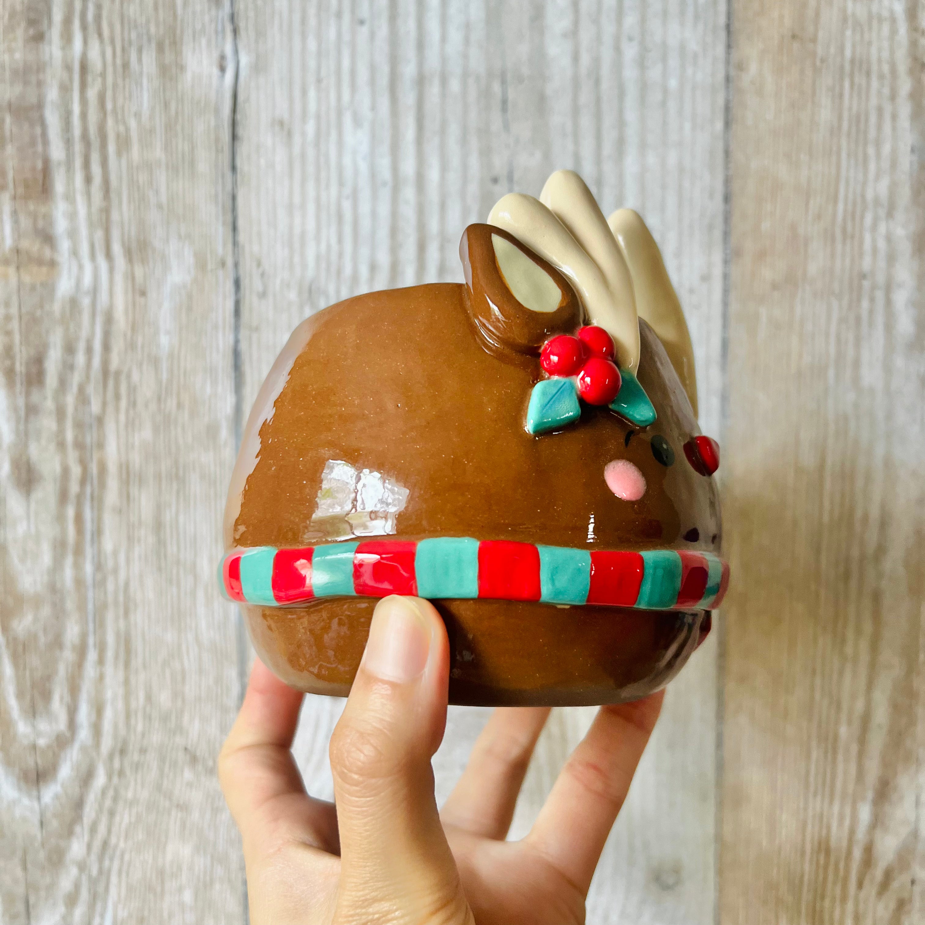 BAUBLE REINDEER POT