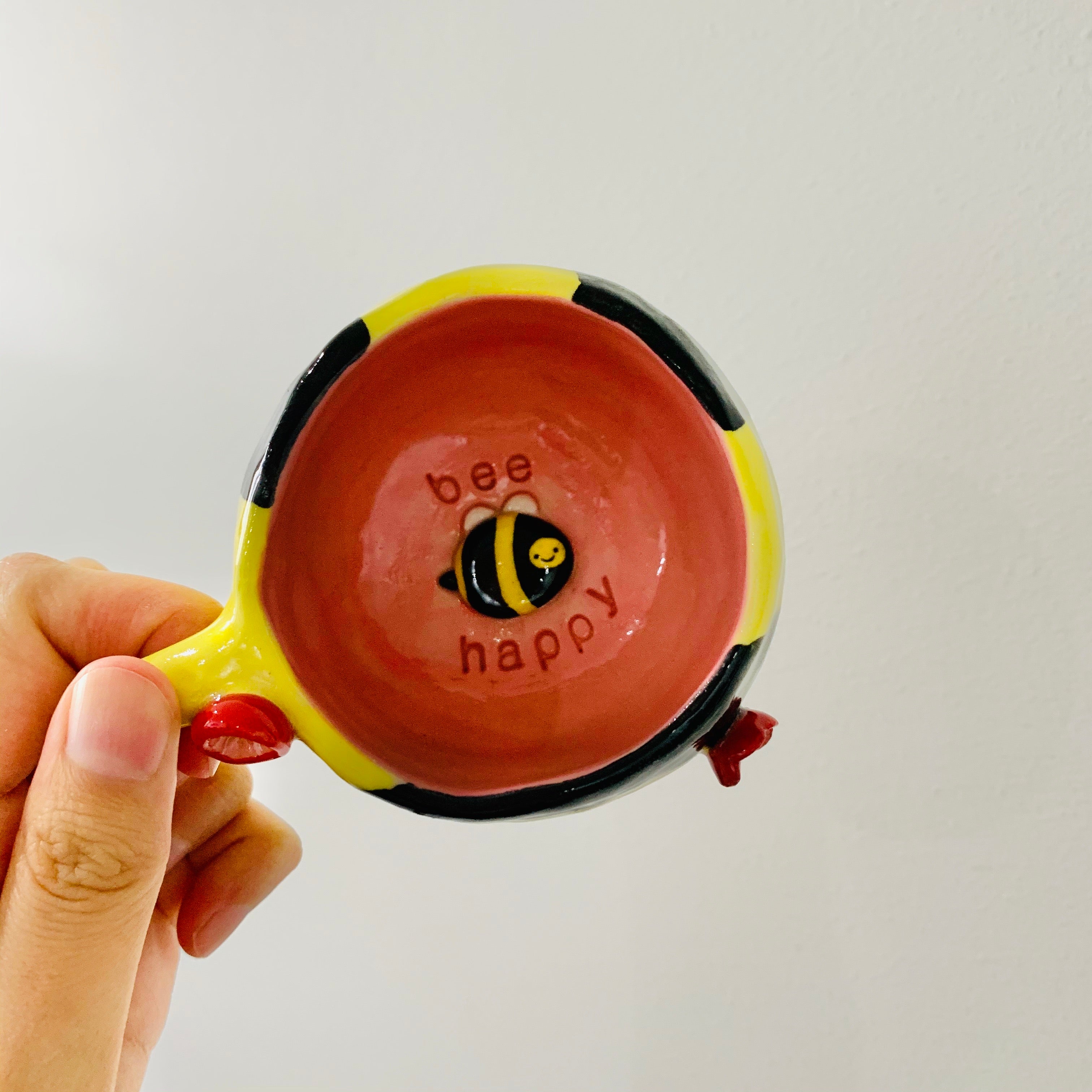 PINK ‘Bee Happy’ Espresso cup/Tea - approx. 150ml