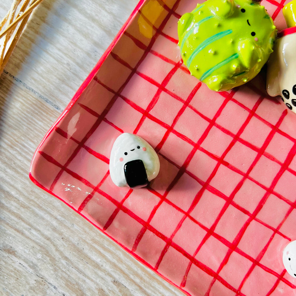 Cactus bubble tea picnic trinket dish, photo 5 of 6