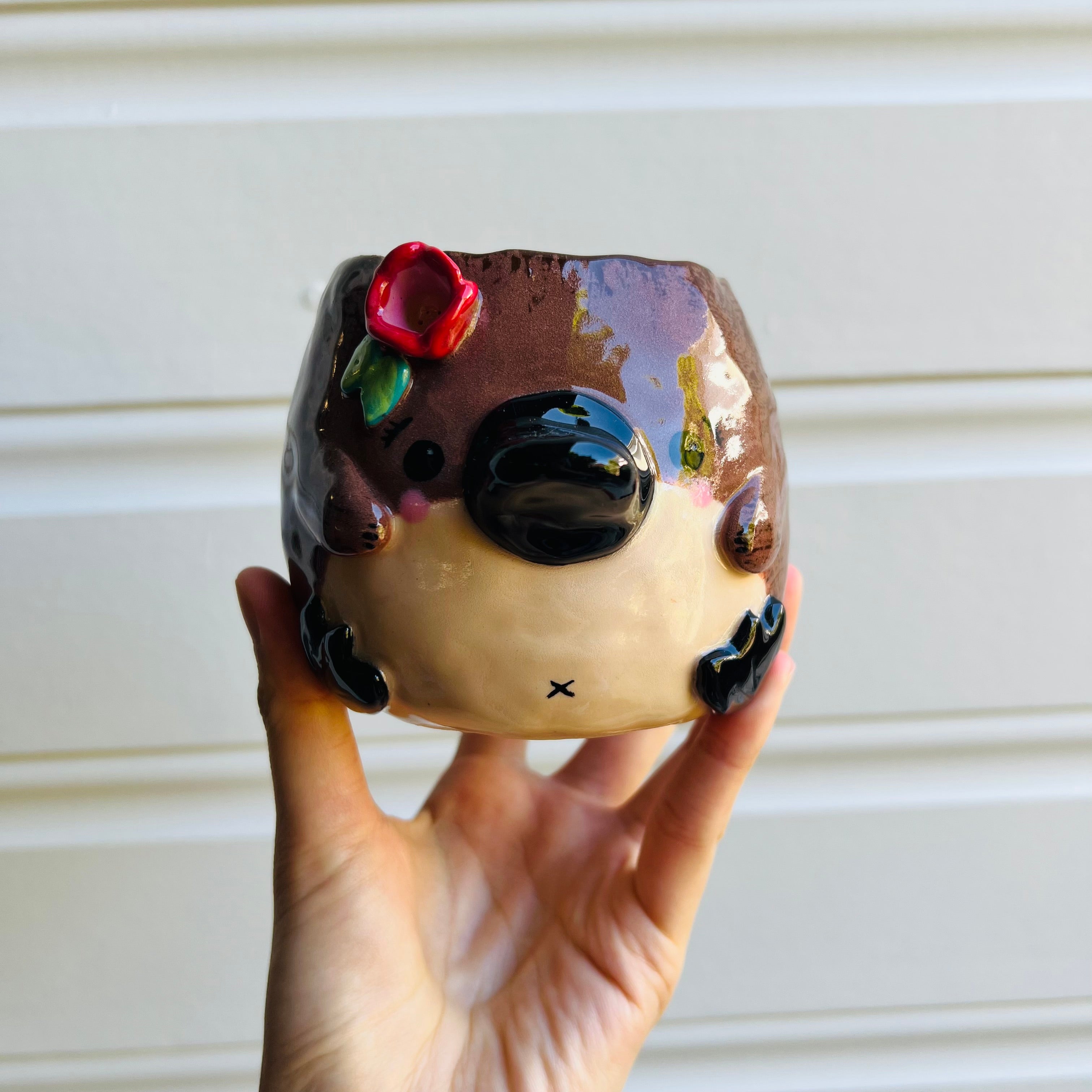 Flowery Platypus Pot