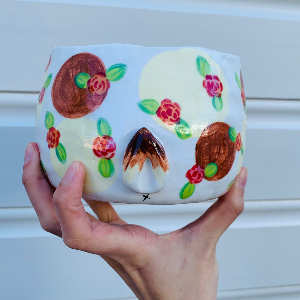 Flowery bunny with bubble tea planter, photo 6 of 9