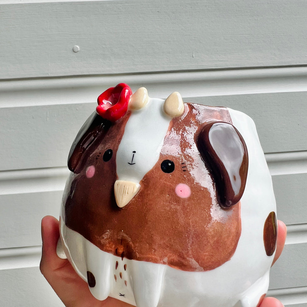 Flowery goat pot, photo 6 of 7