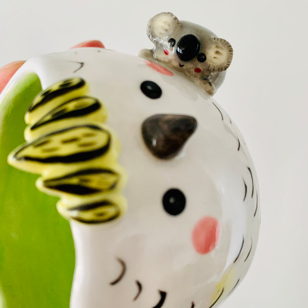 Cockatoo with koala friend pot, photo 7 of 7