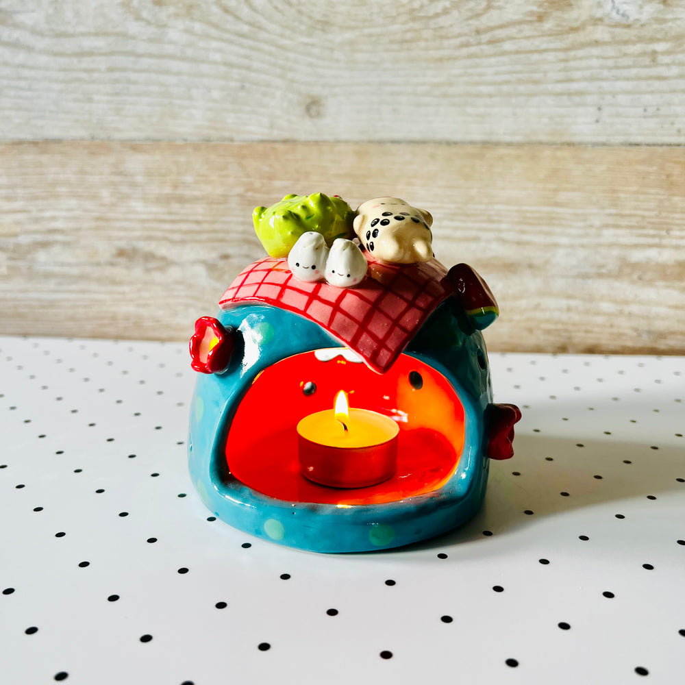 Cactus bubble tea picnic candle holder, photo 1 of 7