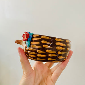 Flowery echidna snack bowl