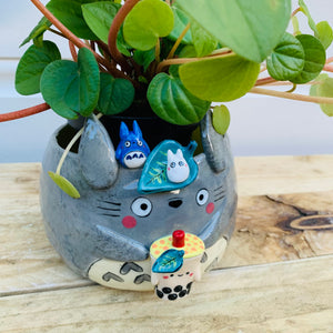 TOTORO and friends with bubble tea planter