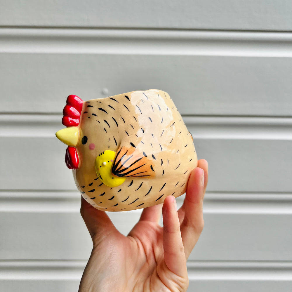 Orange chicken mug with chicks, photo 3 of 8