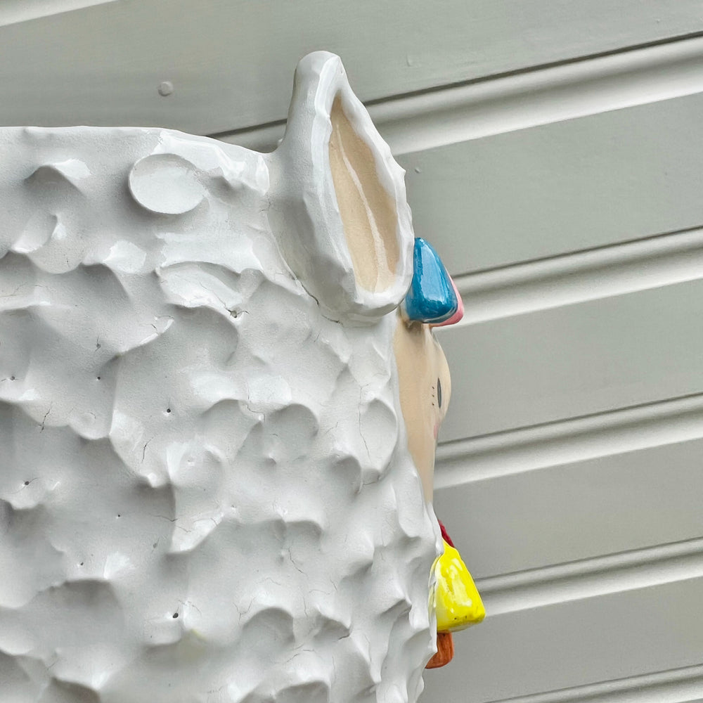LARGE tassel llama pot, photo 7 of 9