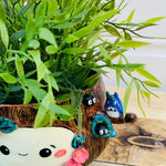 Happy flowery tree with Totoro with friends planter