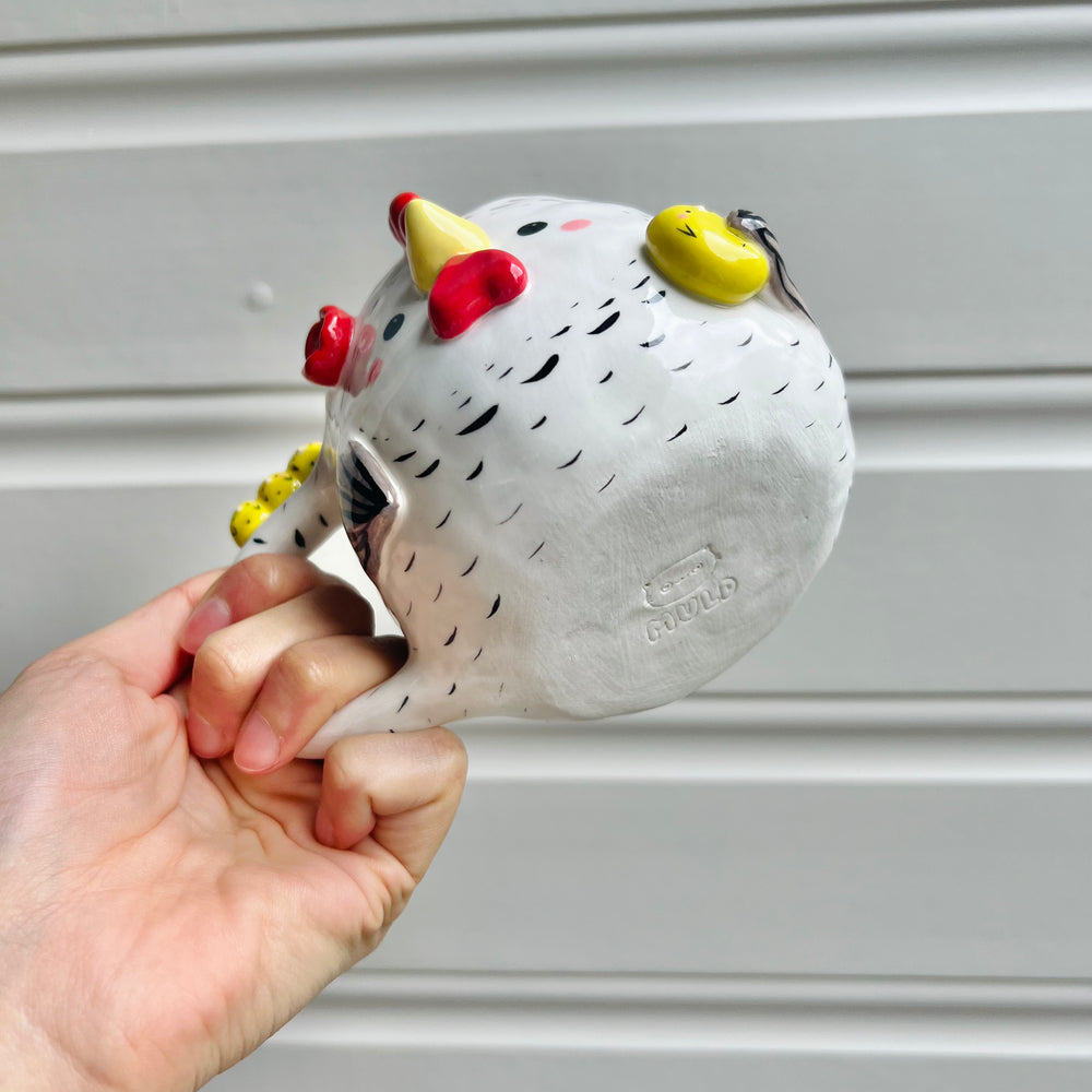 White chicken mug with chicks, photo 7 of 7