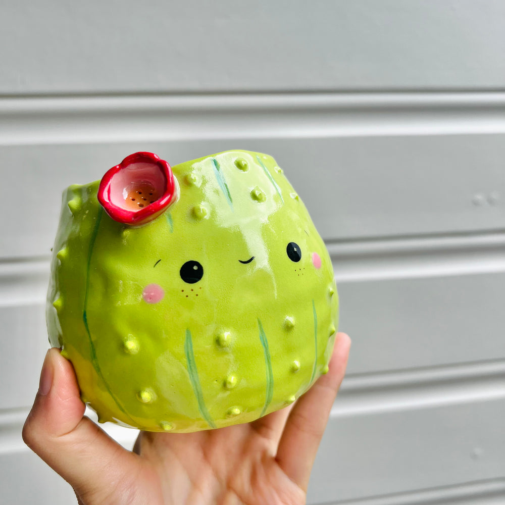 Flowery cactus pot, photo 7 of 7