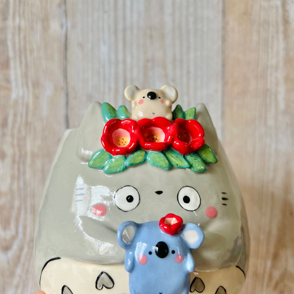 Flowery TOTOR POT with Koala friends, photo 7 of 7