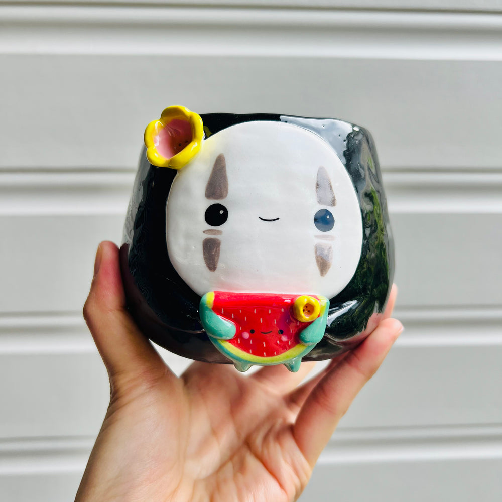 No Face pot with watermelon friend, photo 1 of 6