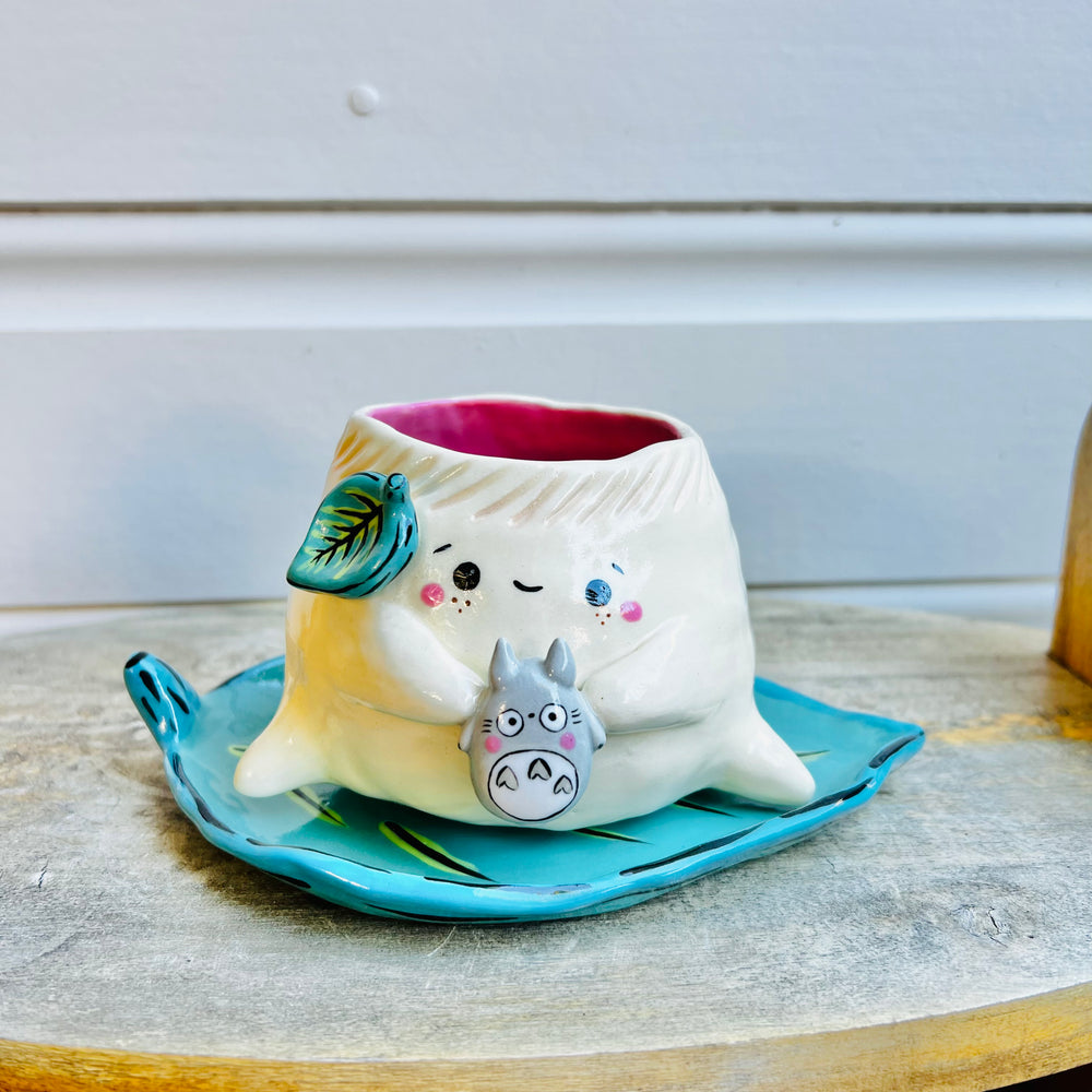 Dumpling POT with Totoro friend & matching dish, photo 2 of 4