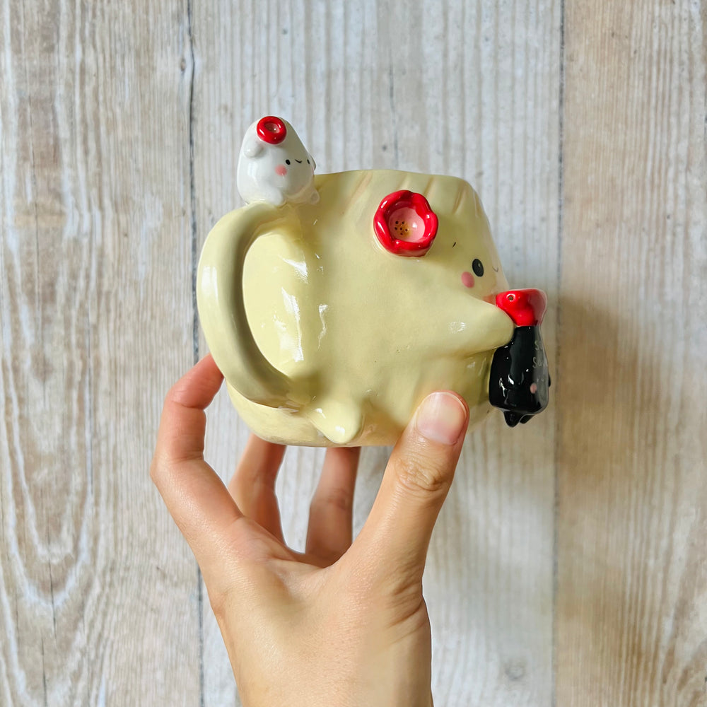 DUMPLING MUG with soy sauce & dumpling friends, photo 2 of 8