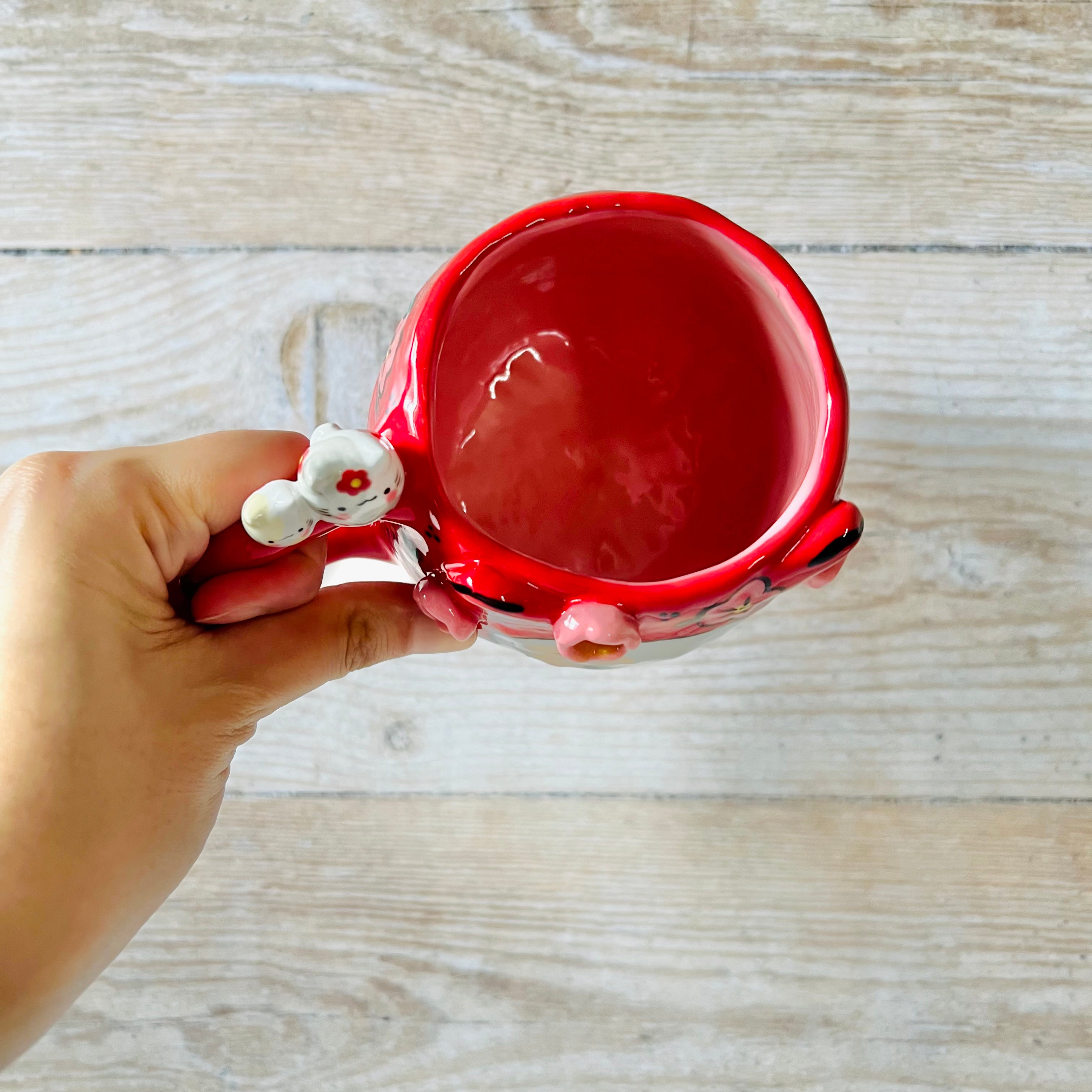 LNY DARUMA CAT MUG with cat friends