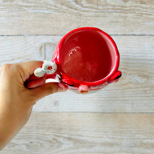 LNY DARUMA CAT MUG with cat friends