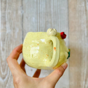 TARDIGRADE mug with flowery mug friend