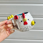 White chicken mug with chicks