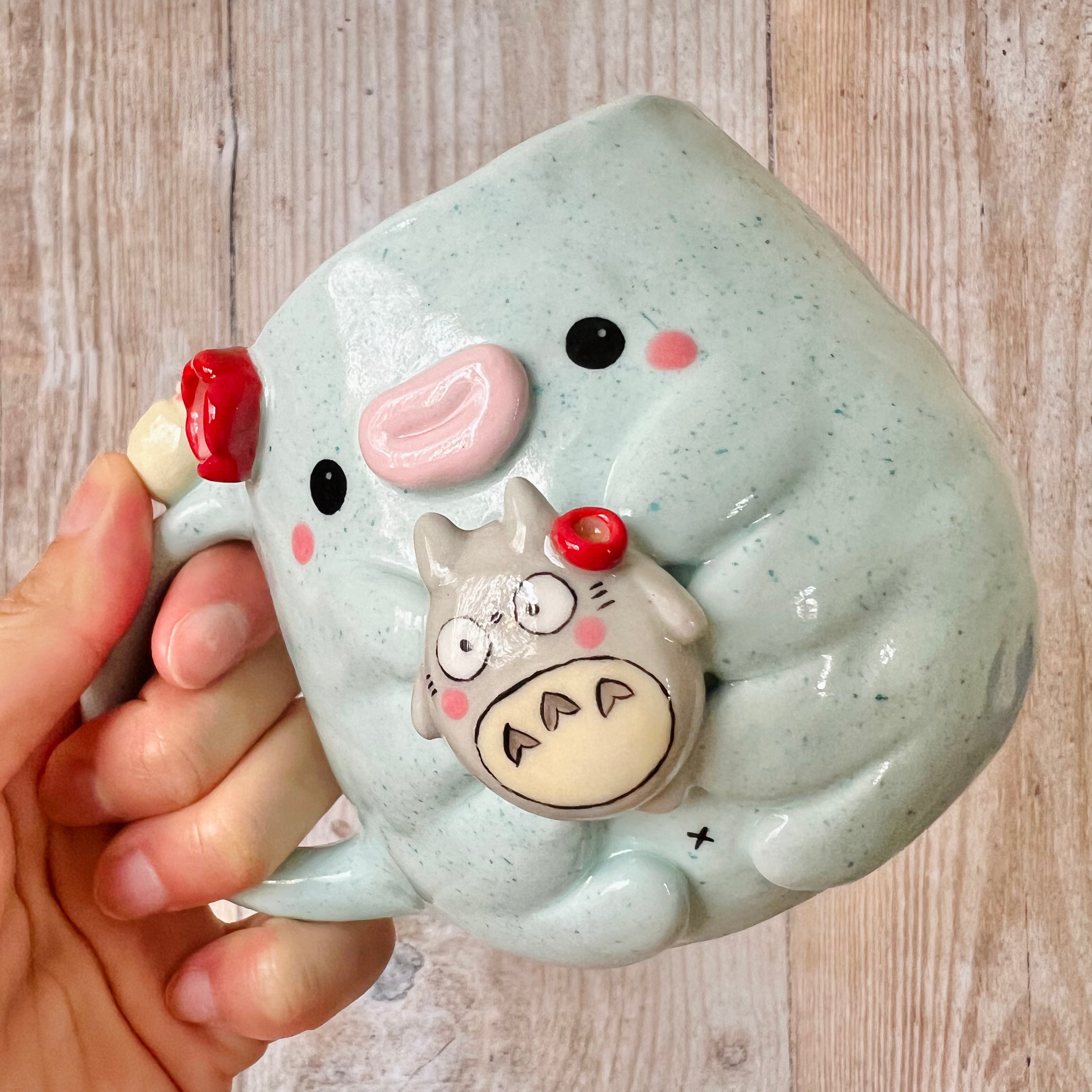 TARDIGRADE mug with Totoro friend