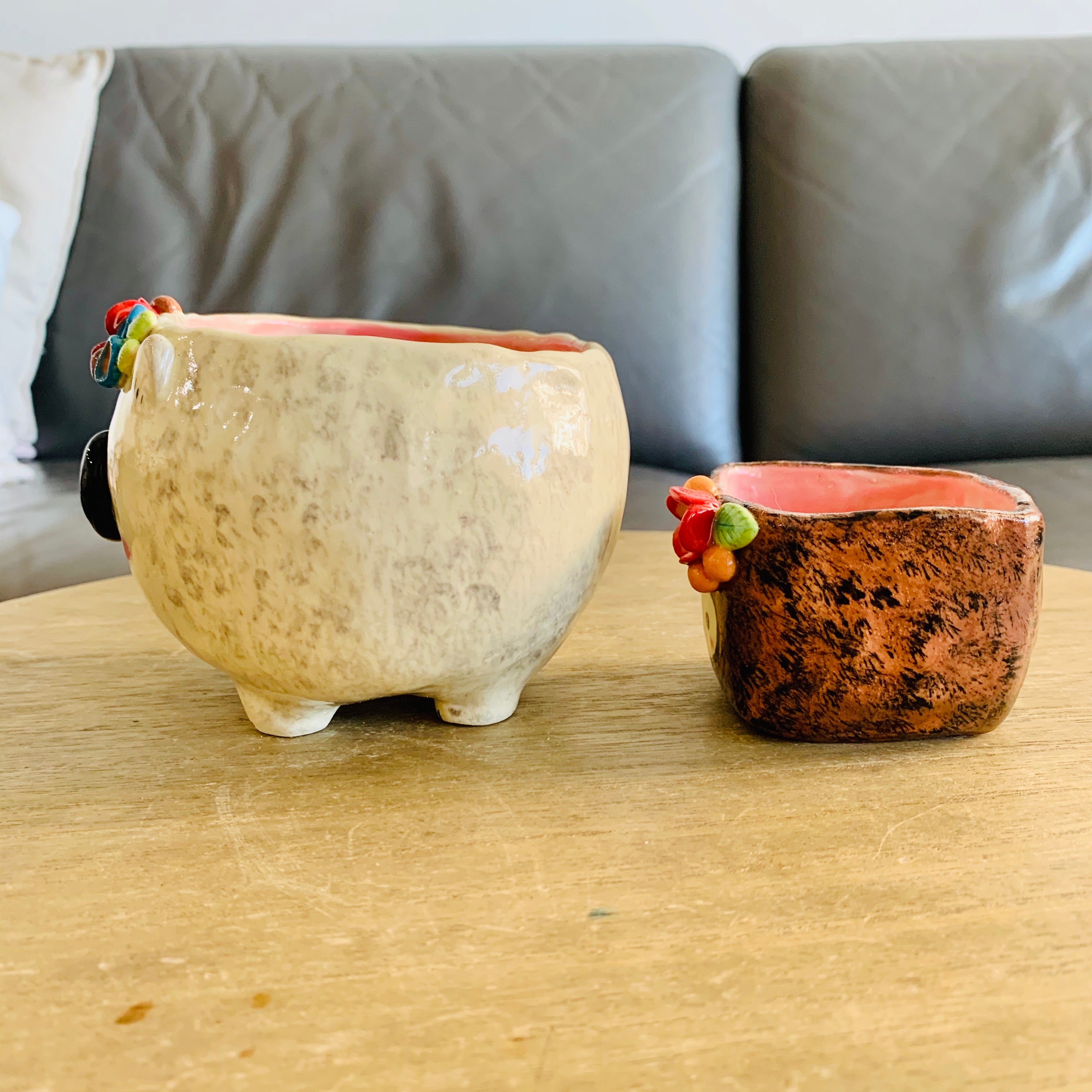 Wombat and cube poo pot set