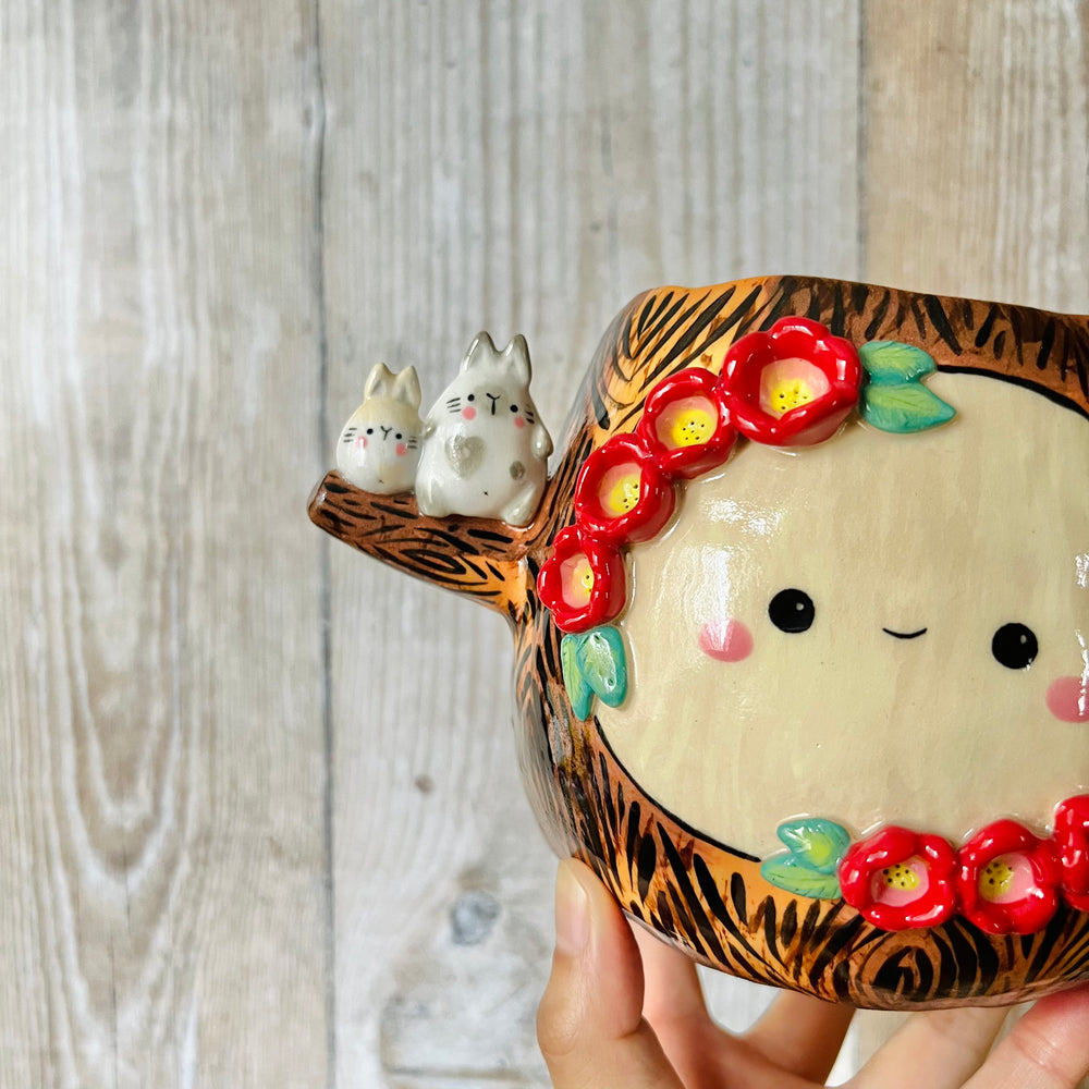 HAPPY TREE POT with Bunny friends, photo 6 of 8