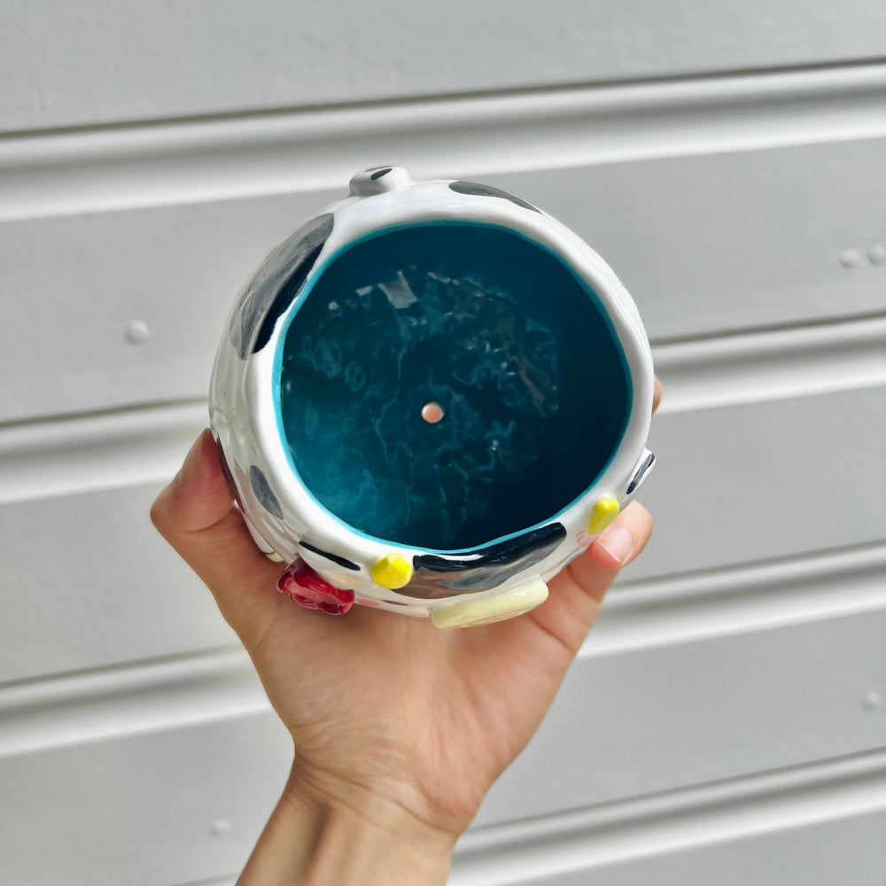 Flowery cow pot, photo 5 of 7
