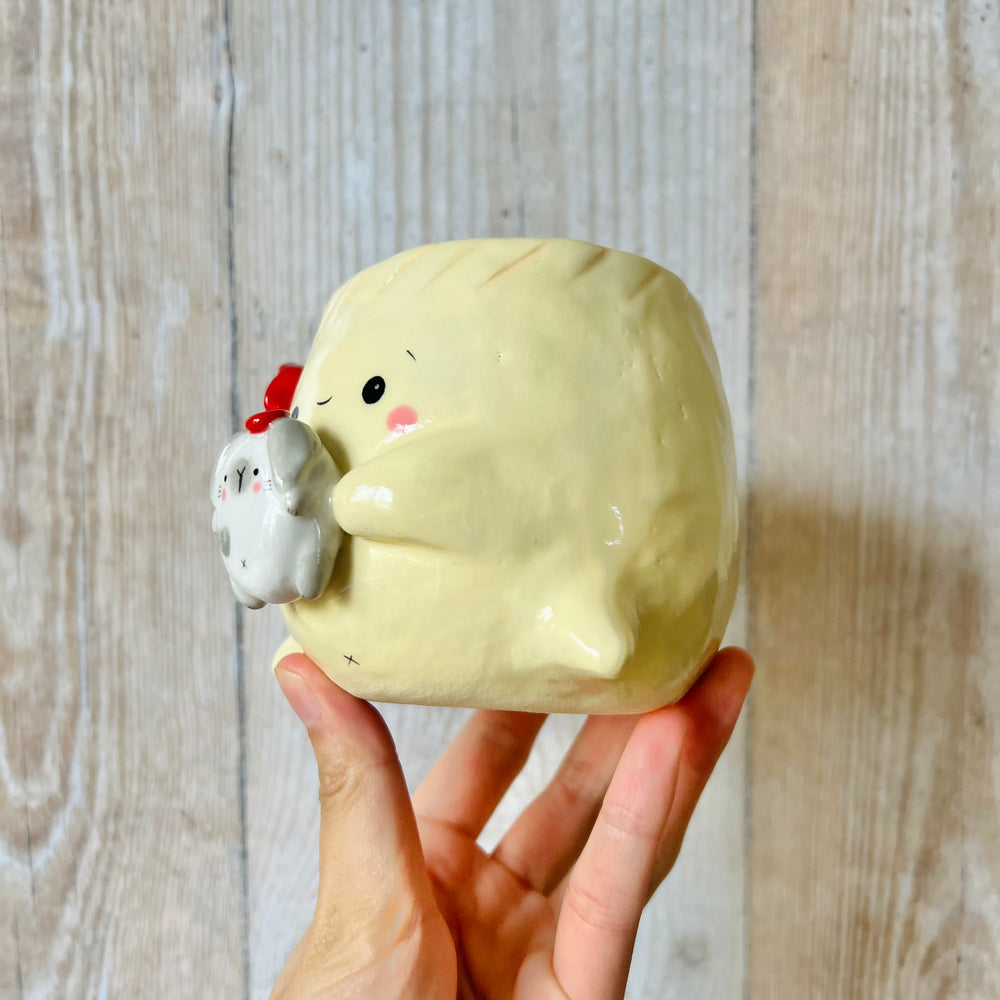 DUMPLING MUG with bunny friends, photo 3 of 8