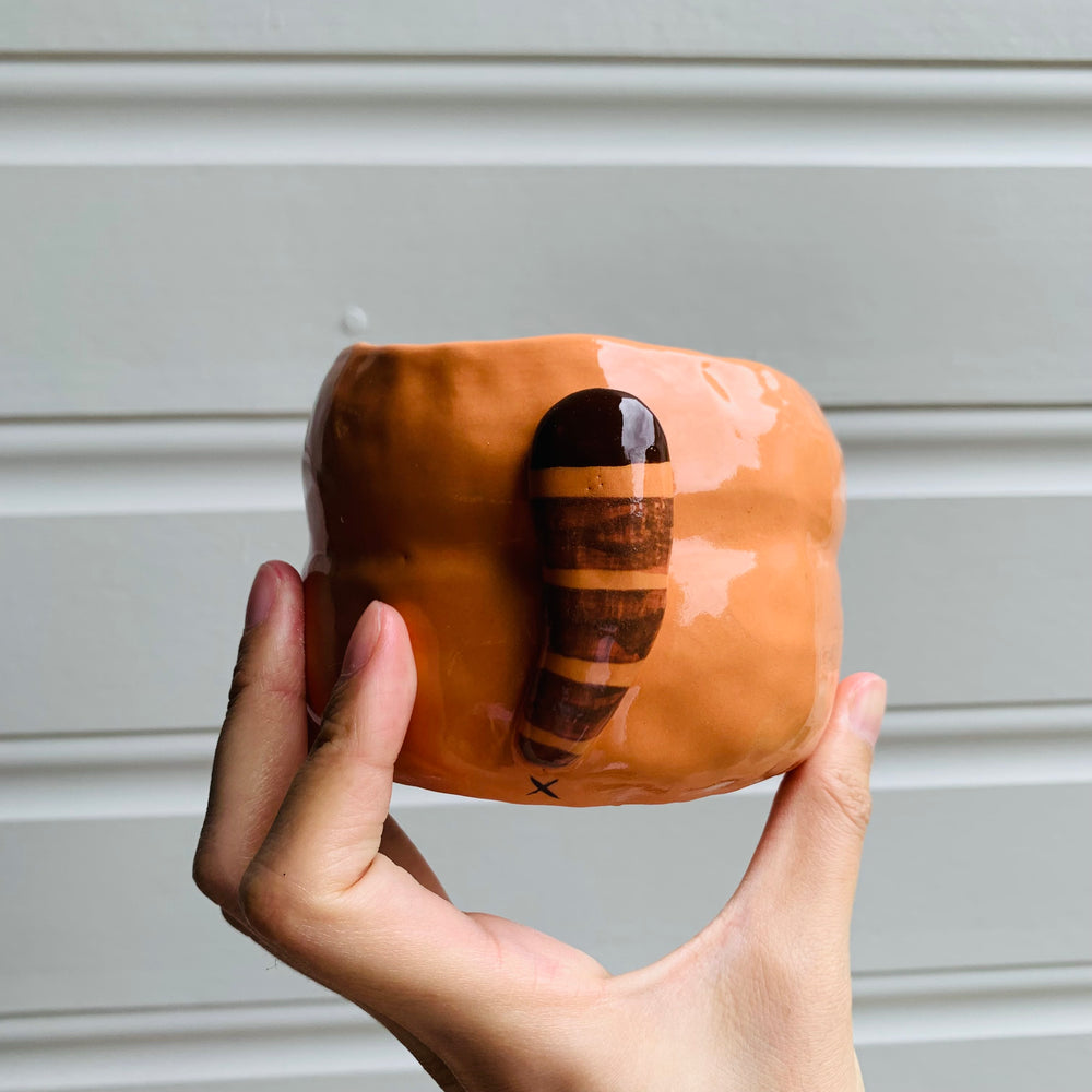 Red panda pot with bubble tea friend, photo 5 of 9