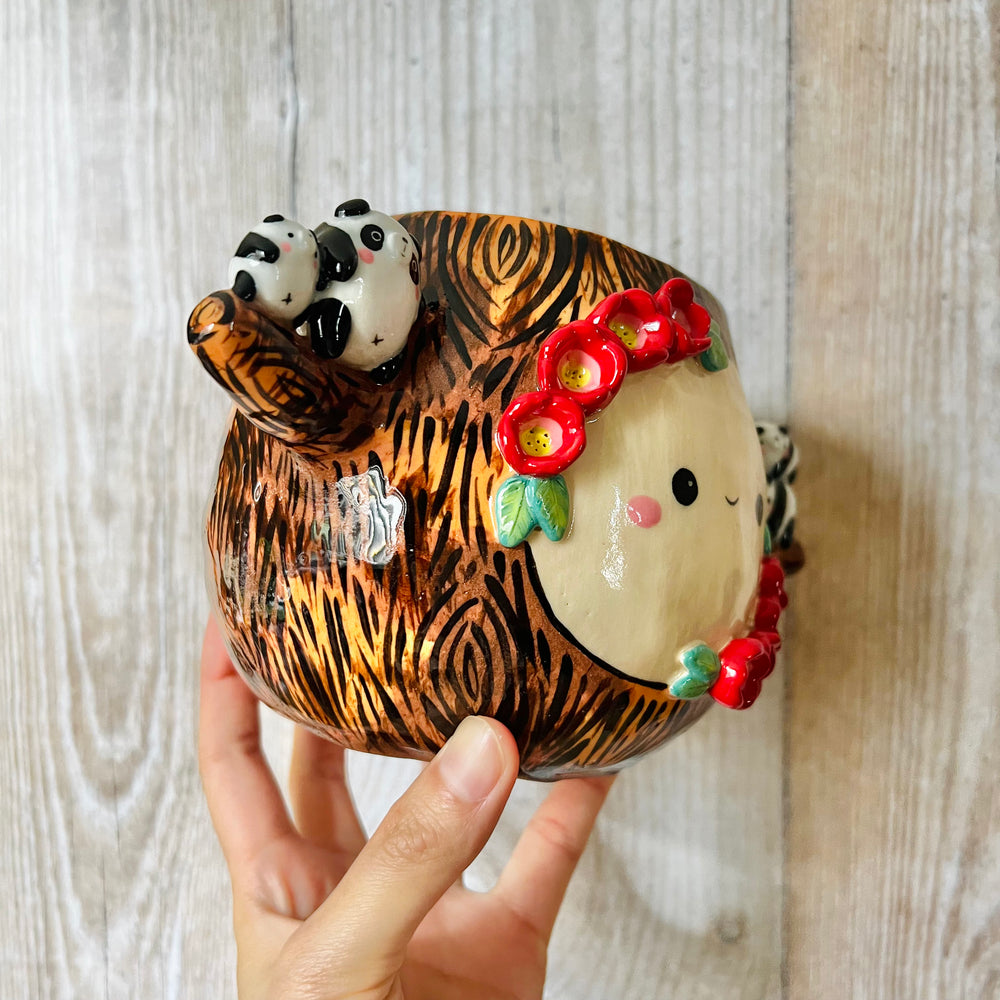 HAPPY TREE POT with panda friends, photo 3 of 8