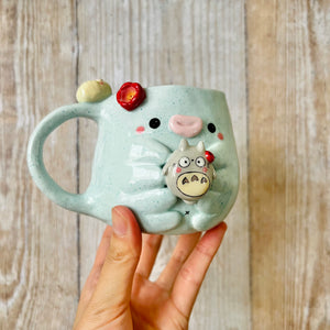 TARDIGRADE mug with Totoro friend