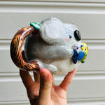 Koala Mug with Budgie friends