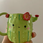 Flowery cactus mug