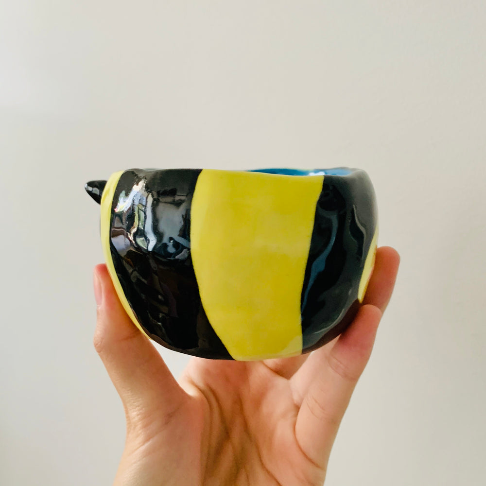 BLUE ‘Bee happy’ snack bowl, photo 4 of 5