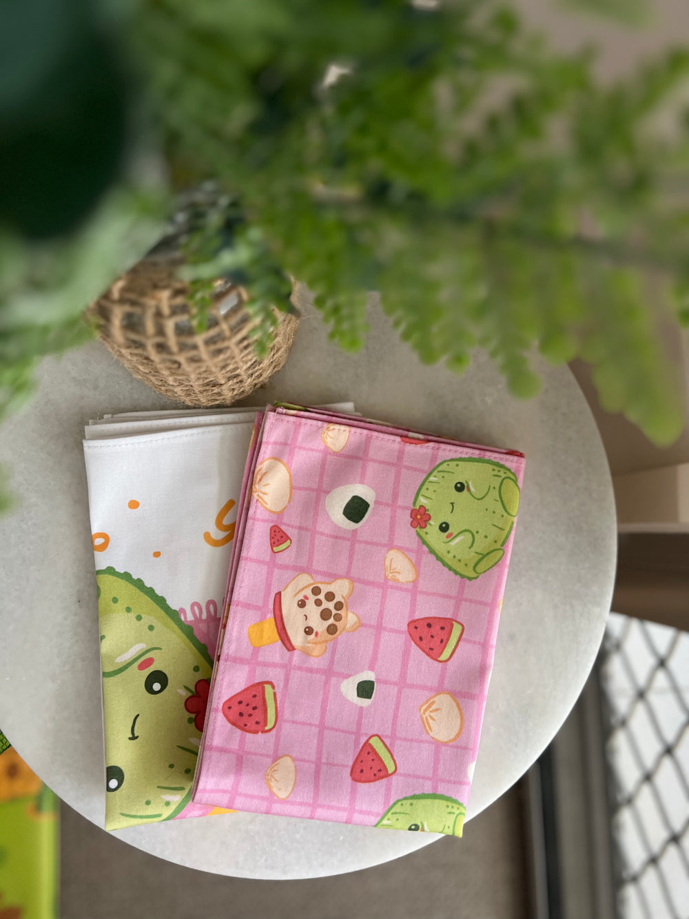 2 PACK CACTUS BUBBLE TRA PICNIC TEA TOWELS, photo 4 of 7