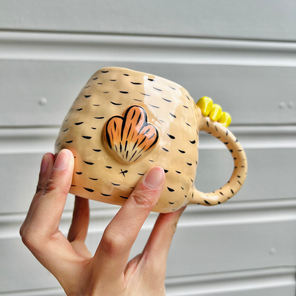 Orange chicken mug with chicks, photo 4 of 7
