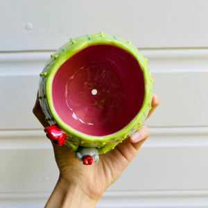 Flowery Cactus Pot with Koala friend