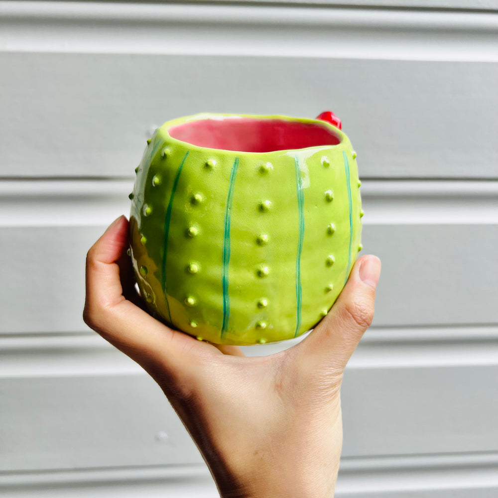 Flowery cactus pot with heart No face friend, photo 4 of 6