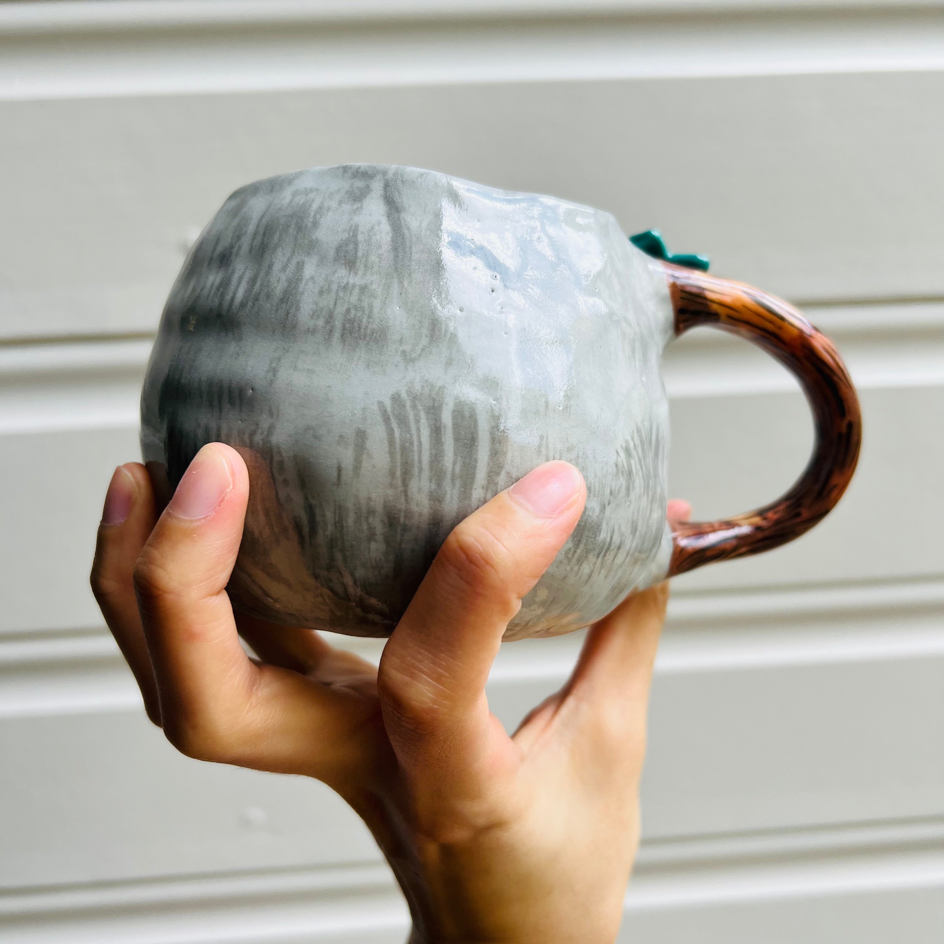 Koala Mug with Budgie friends