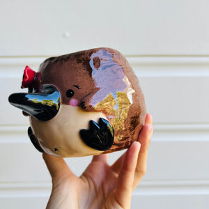 Flowery Platypus Pot